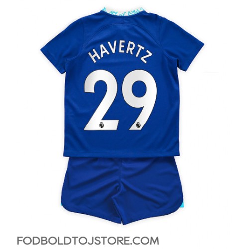 Chelsea Kai Havertz #29 Hjemmebanesæt Børn 2022-23 Kortærmet (+ Korte bukser)